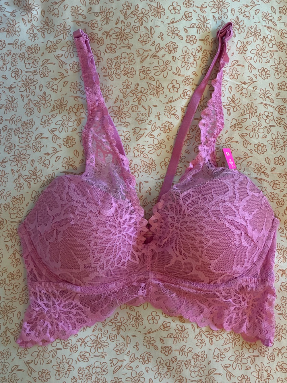 Victoria's Secret Pink Lace Underwire Push Up Bra